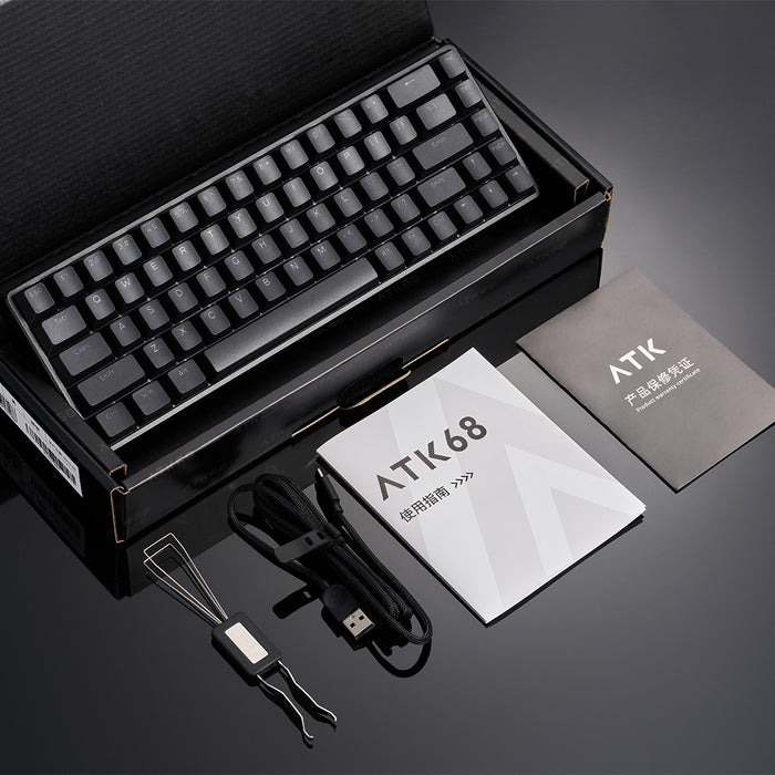売れ済公式 VXE ATK68 BLACK 磁気キーボード - PC周辺機器